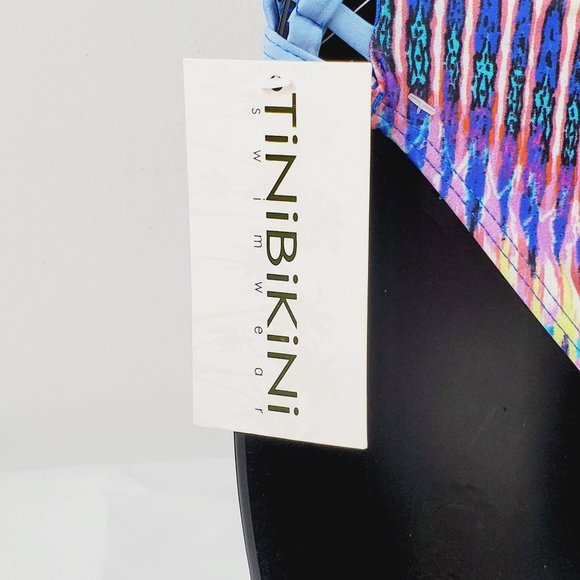 Tini Bikini Tie Dye Strappy Two Piece Swimsuit Sz XS - Picture 10 of 11